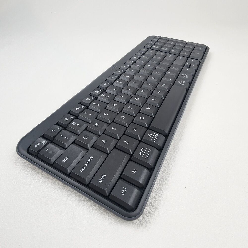 Logitech K250 Compact Wireless Keyboard Bluetooth Full Size Numeric Keypad Black - Picture 6 of 7